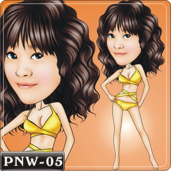 女生人像Q版漫畫PNW-05